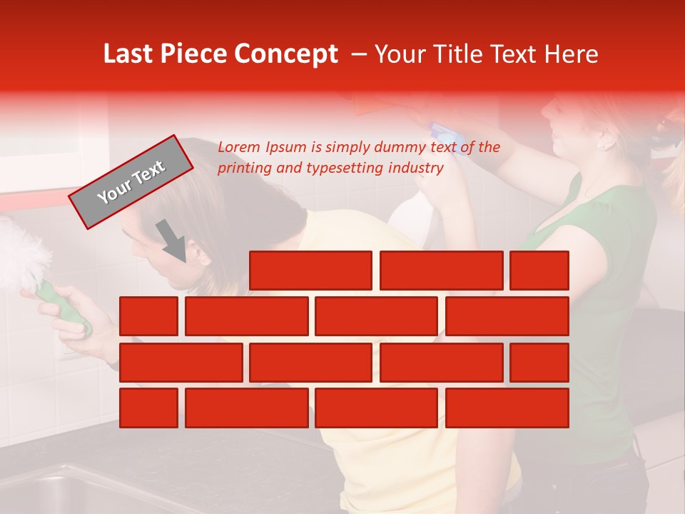 Domestic Sponge Household PowerPoint Template