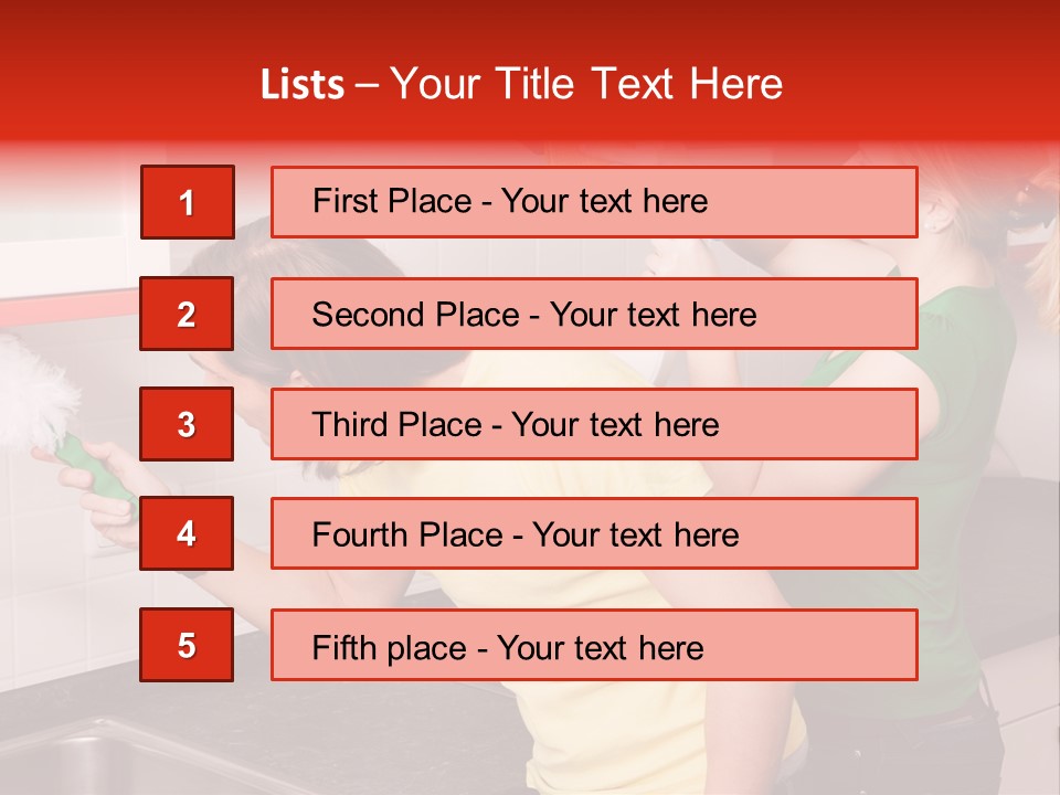 Domestic Sponge Household PowerPoint Template