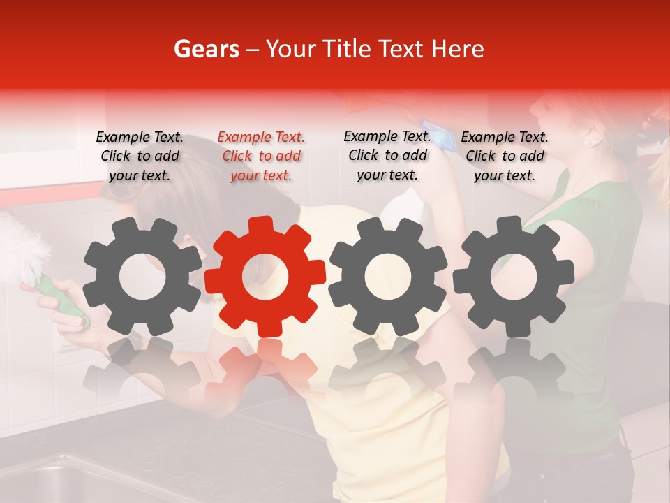 Domestic Sponge Household PowerPoint Template