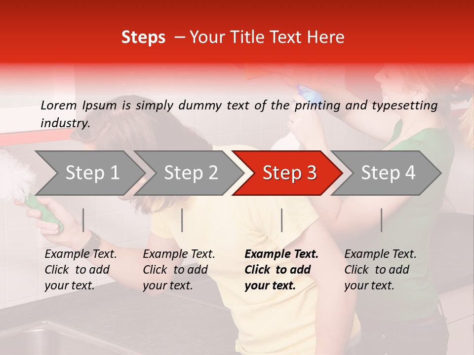 Domestic Sponge Household PowerPoint Template