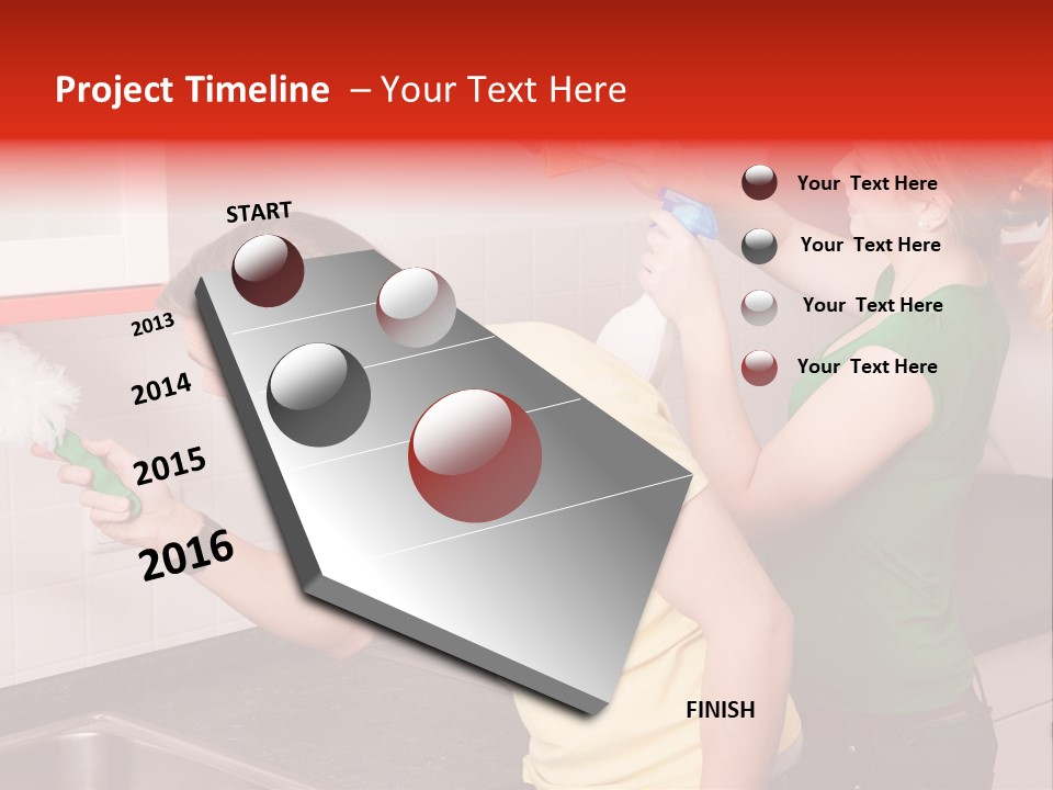 Domestic Sponge Household PowerPoint Template