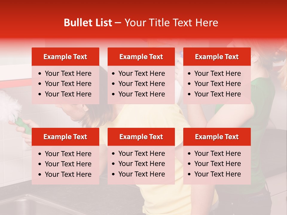 Domestic Sponge Household PowerPoint Template