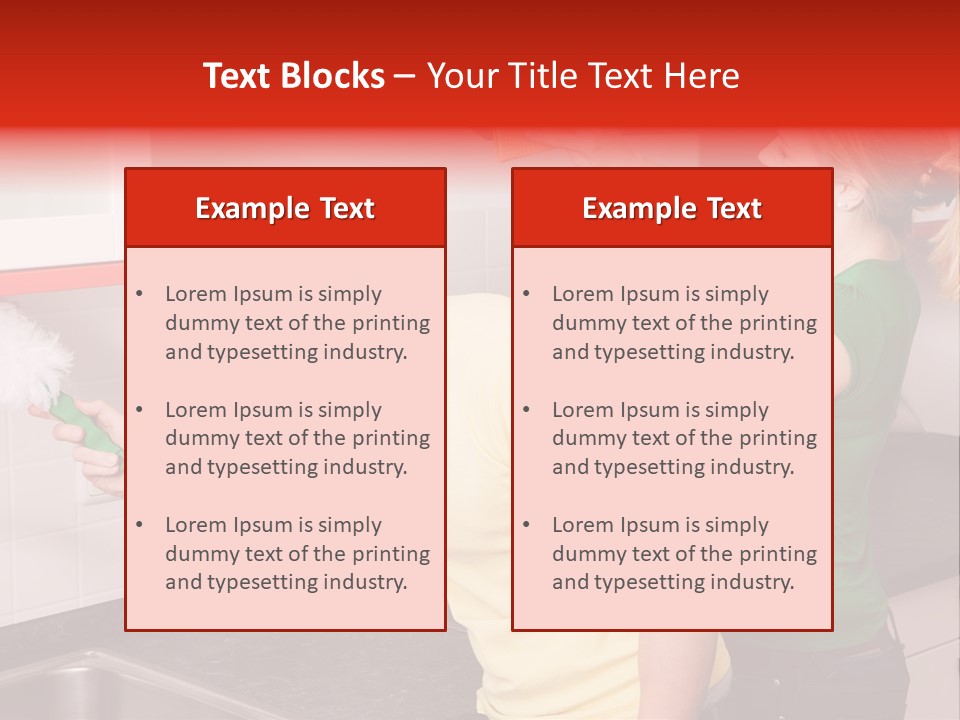 Domestic Sponge Household PowerPoint Template