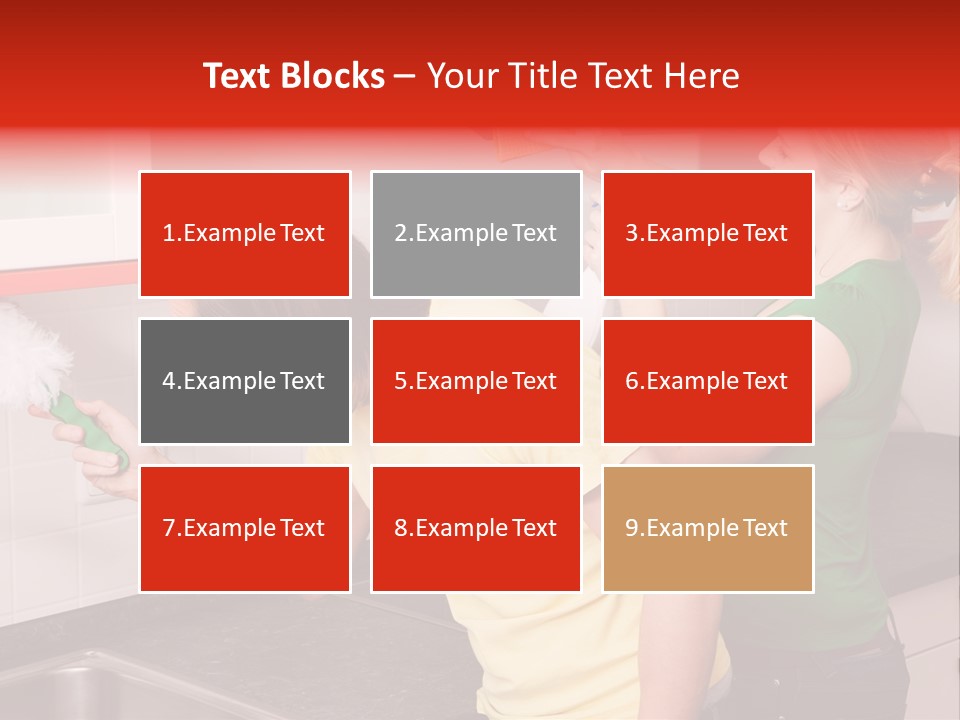 Domestic Sponge Household PowerPoint Template