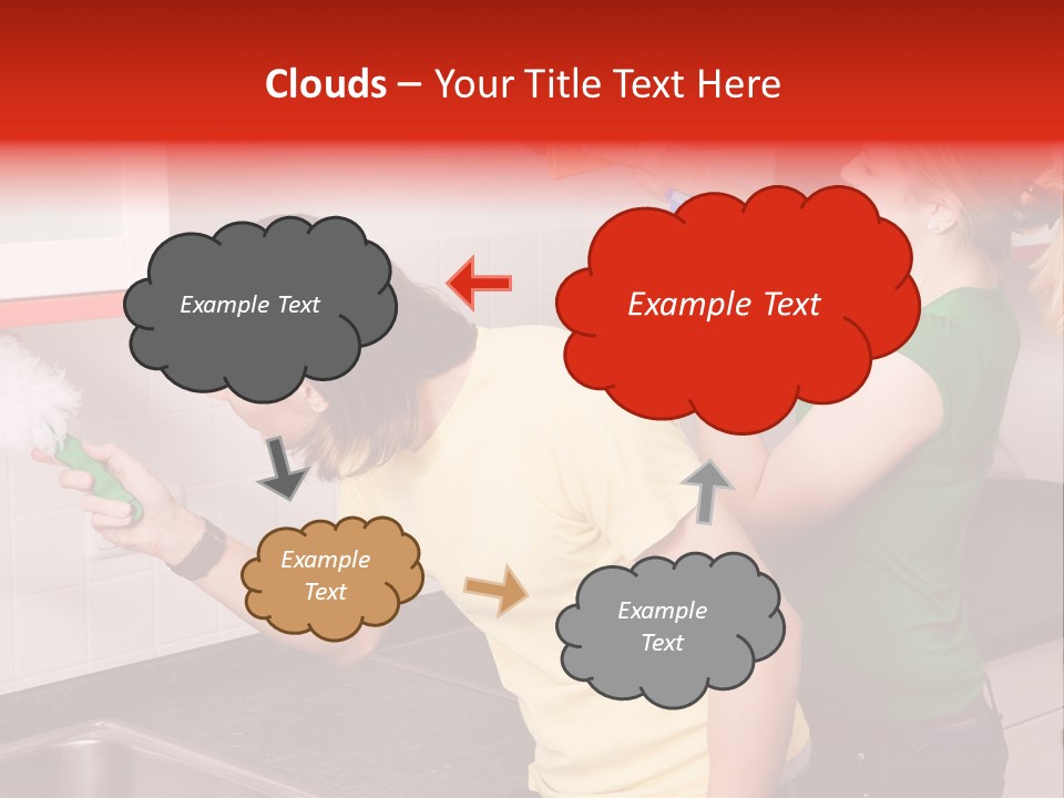 Domestic Sponge Household PowerPoint Template