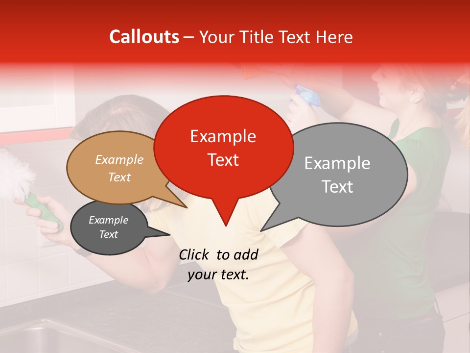 Domestic Sponge Household PowerPoint Template