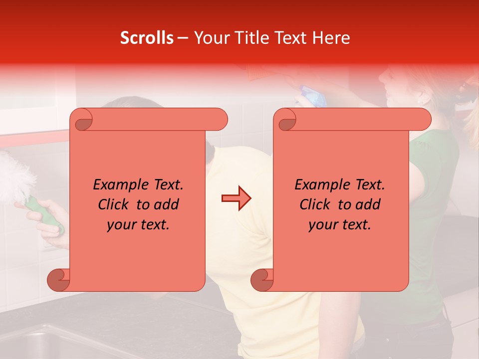 Domestic Sponge Household PowerPoint Template