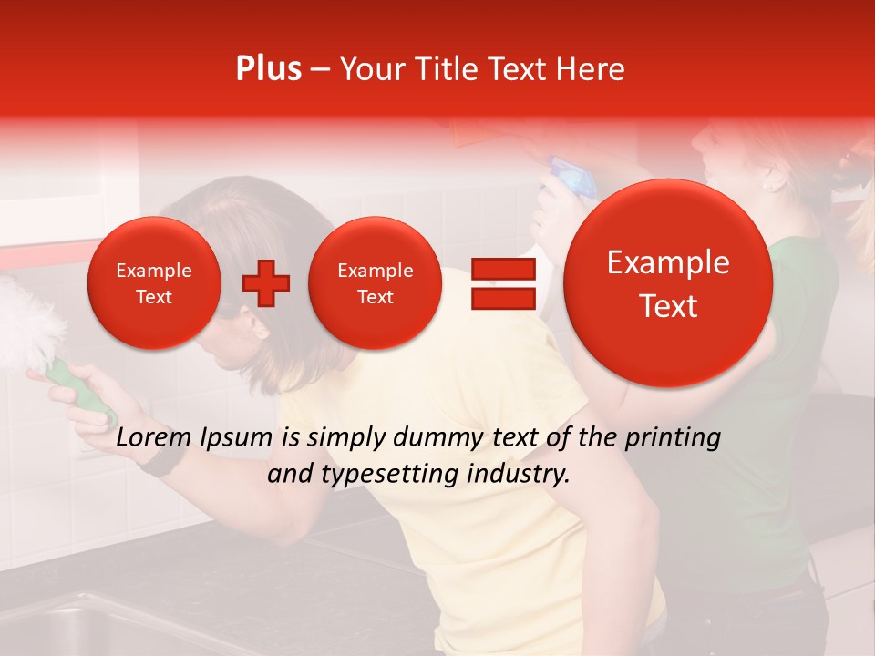 Domestic Sponge Household PowerPoint Template