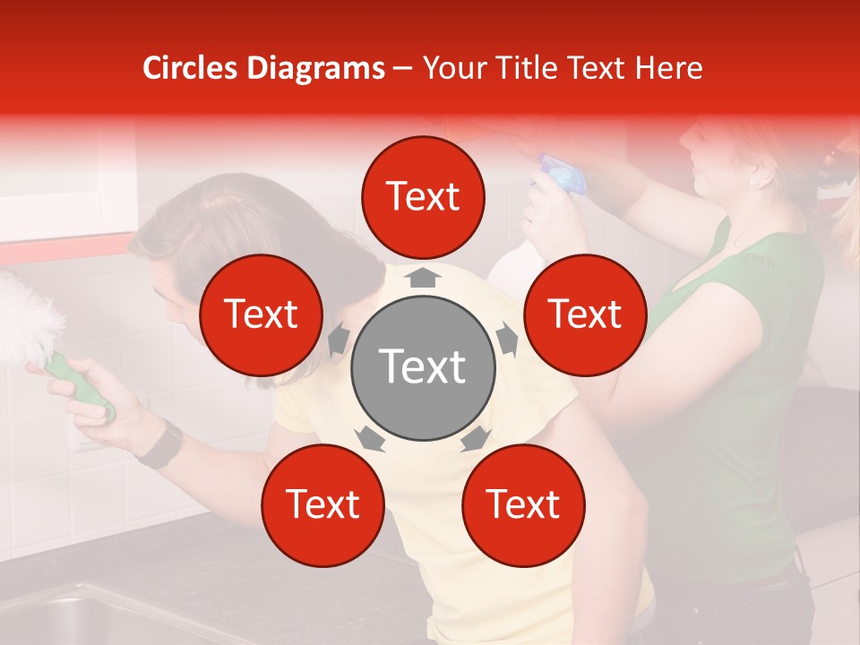 Domestic Sponge Household PowerPoint Template