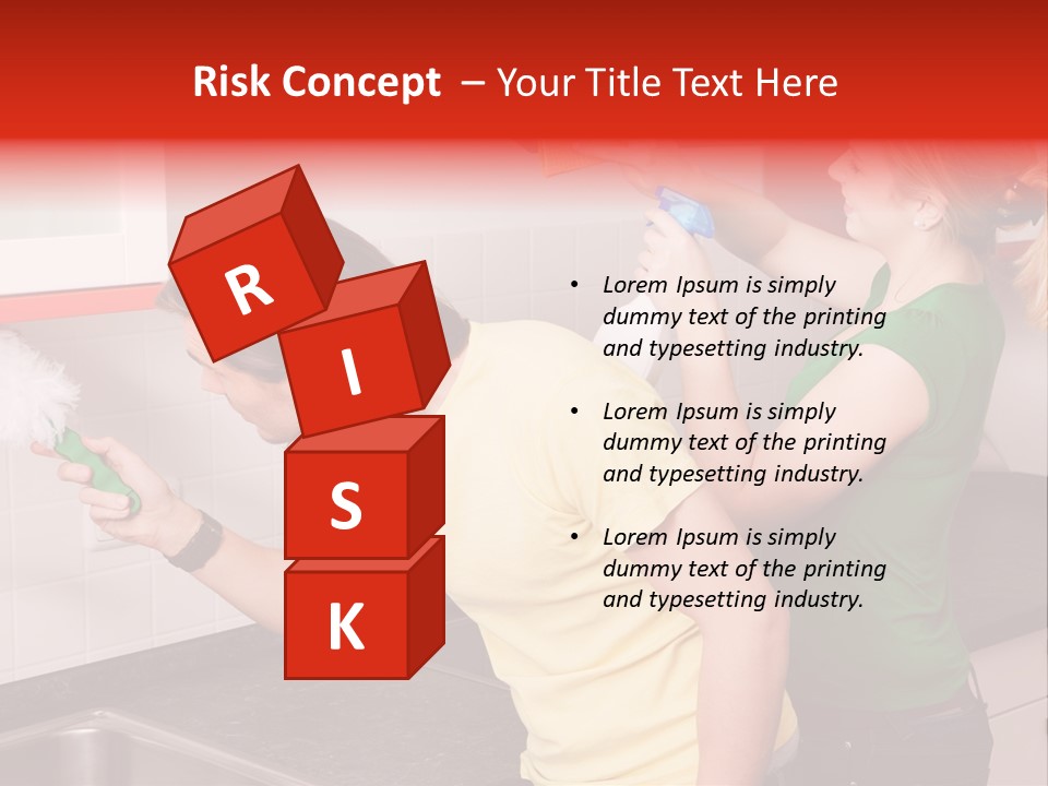 Domestic Sponge Household PowerPoint Template