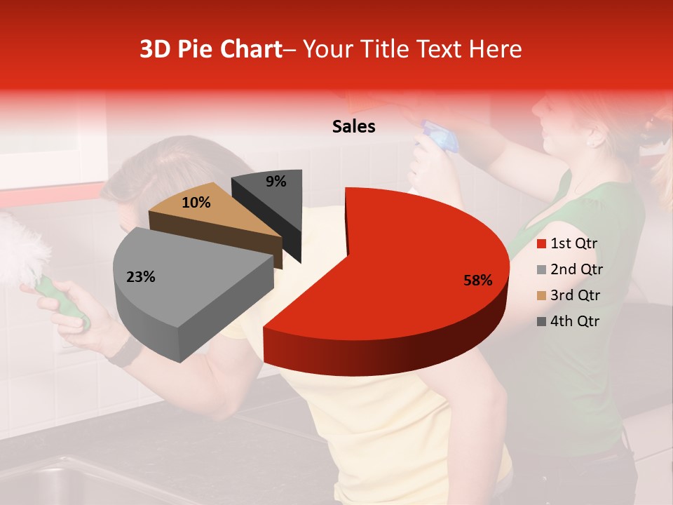 Domestic Sponge Household PowerPoint Template