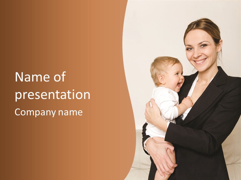 Kid Newborn Childhood PowerPoint Template