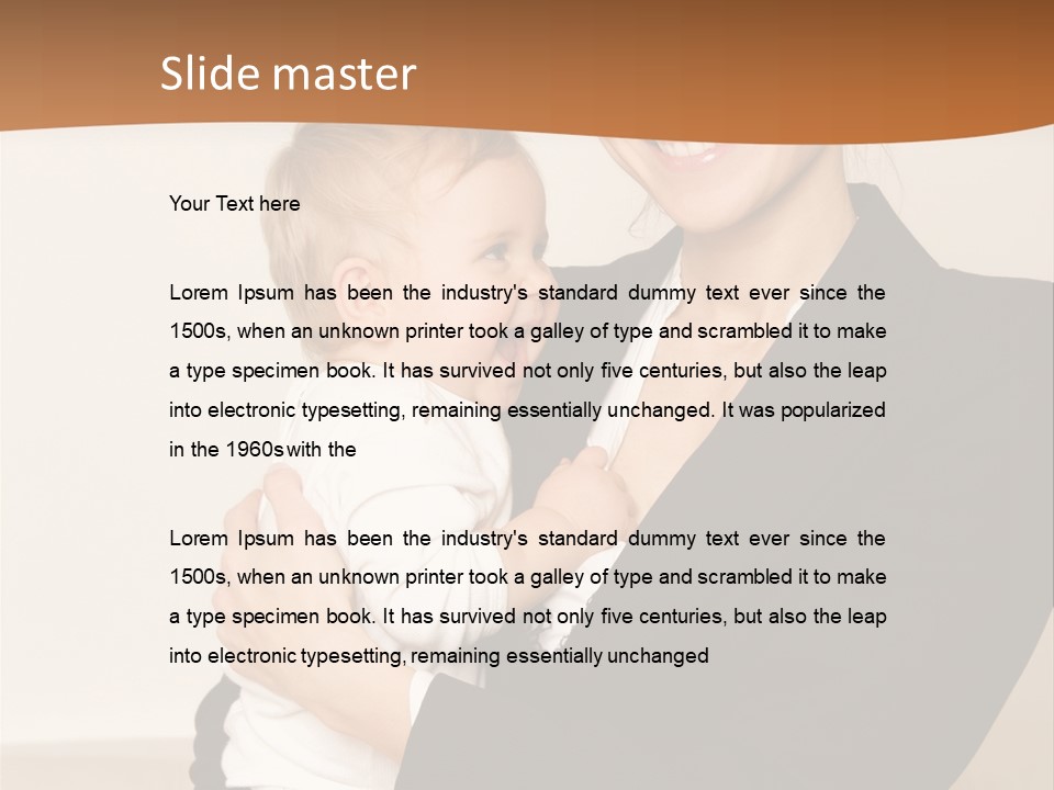 Kid Newborn Childhood PowerPoint Template