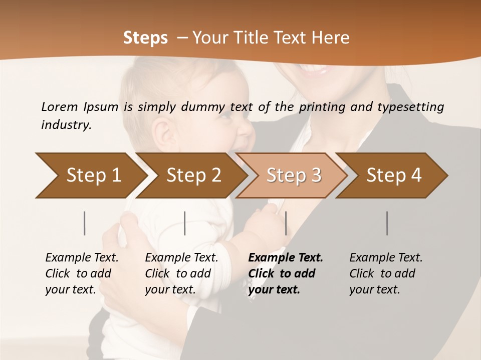 Kid Newborn Childhood PowerPoint Template
