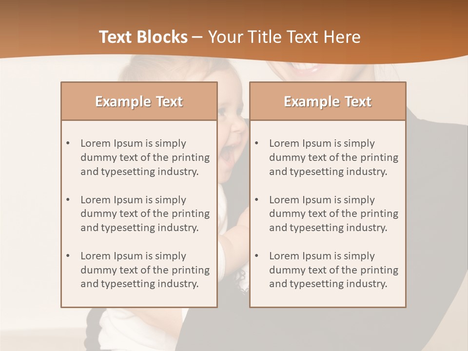 Kid Newborn Childhood PowerPoint Template