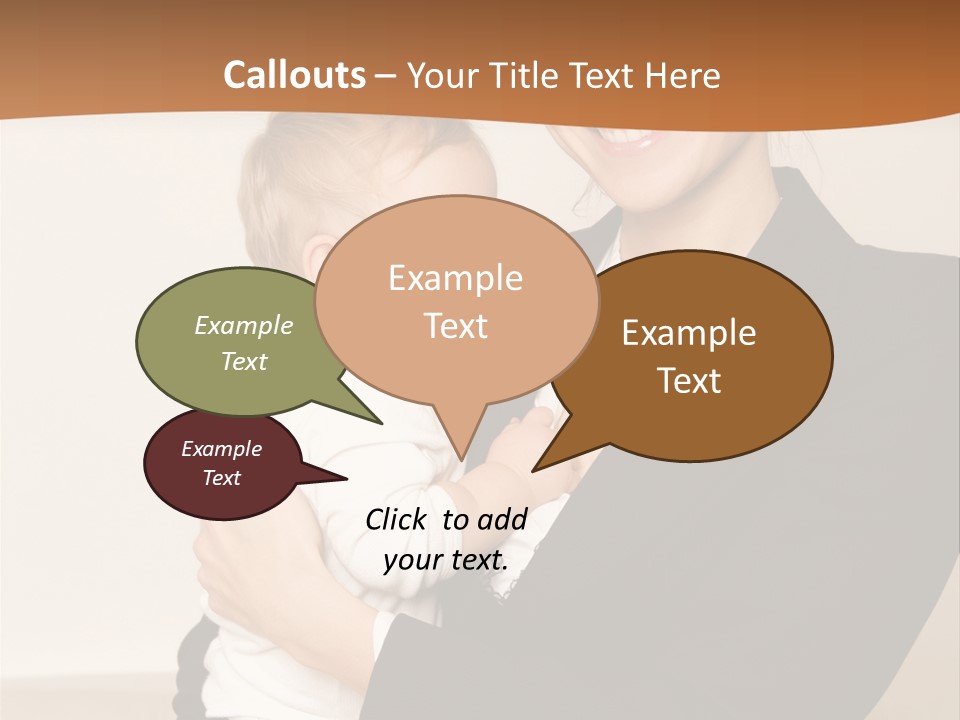 Kid Newborn Childhood PowerPoint Template