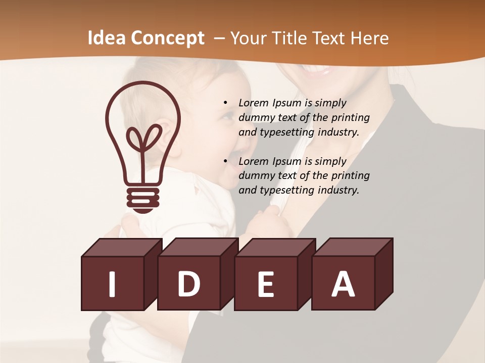 Kid Newborn Childhood PowerPoint Template