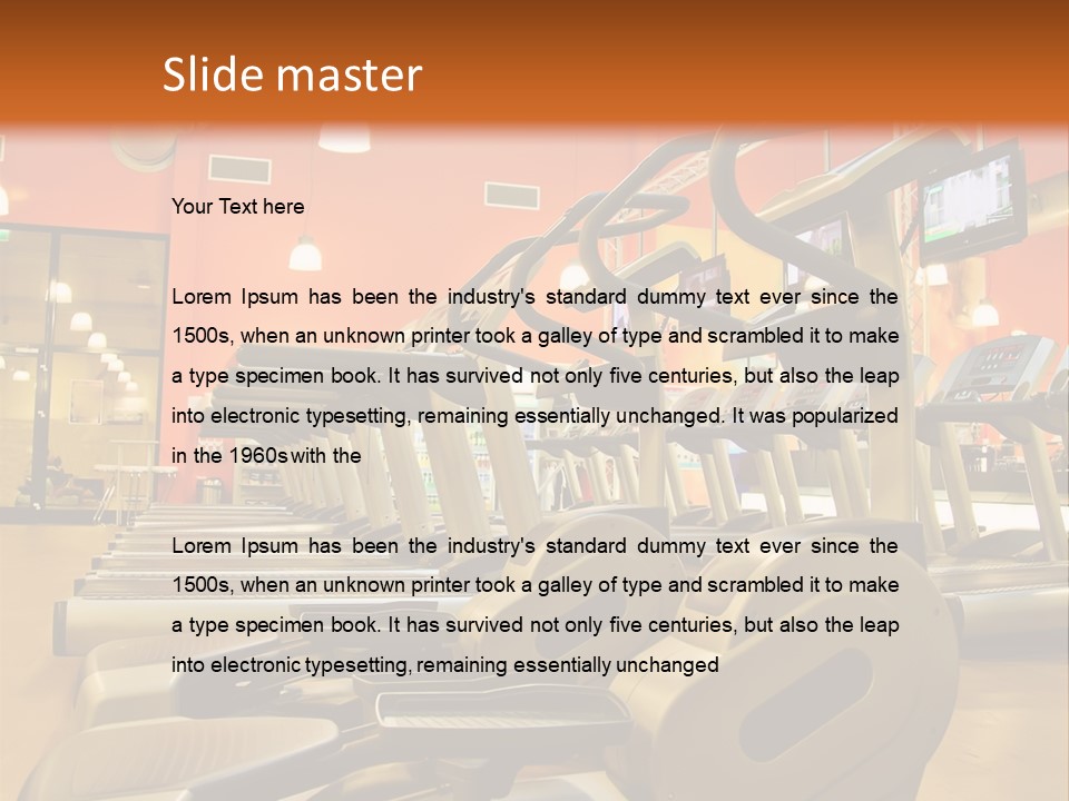 Empty Exercise Active PowerPoint Template