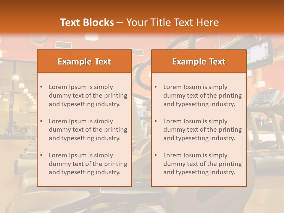Empty Exercise Active PowerPoint Template