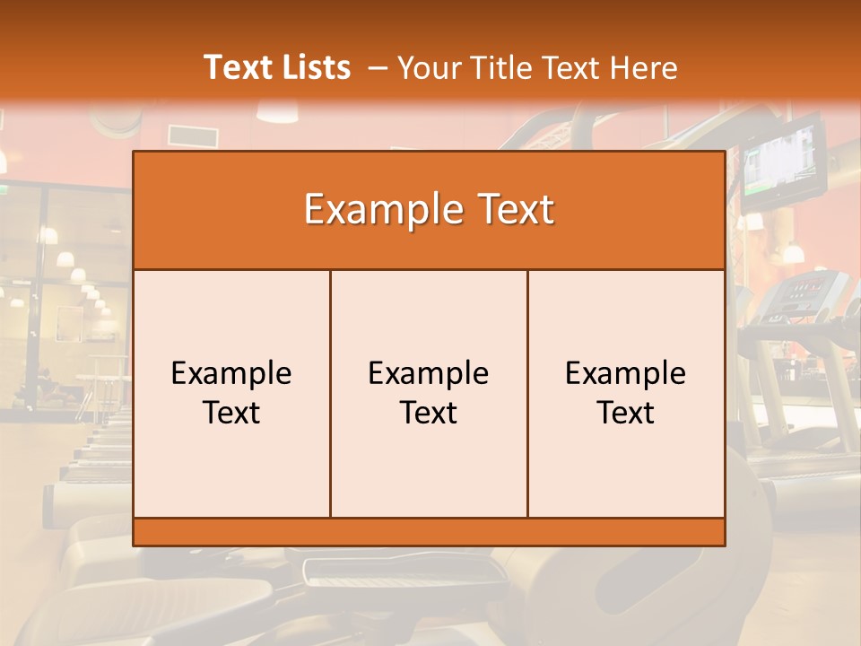 Empty Exercise Active PowerPoint Template