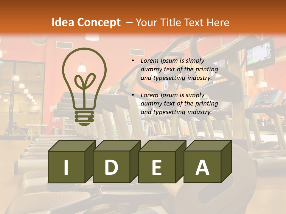 Empty Exercise Active PowerPoint Template