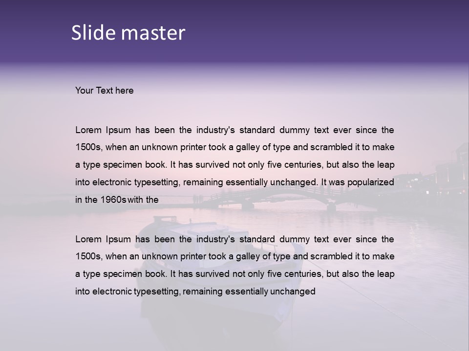 Catwalk Summer Bridge PowerPoint Template