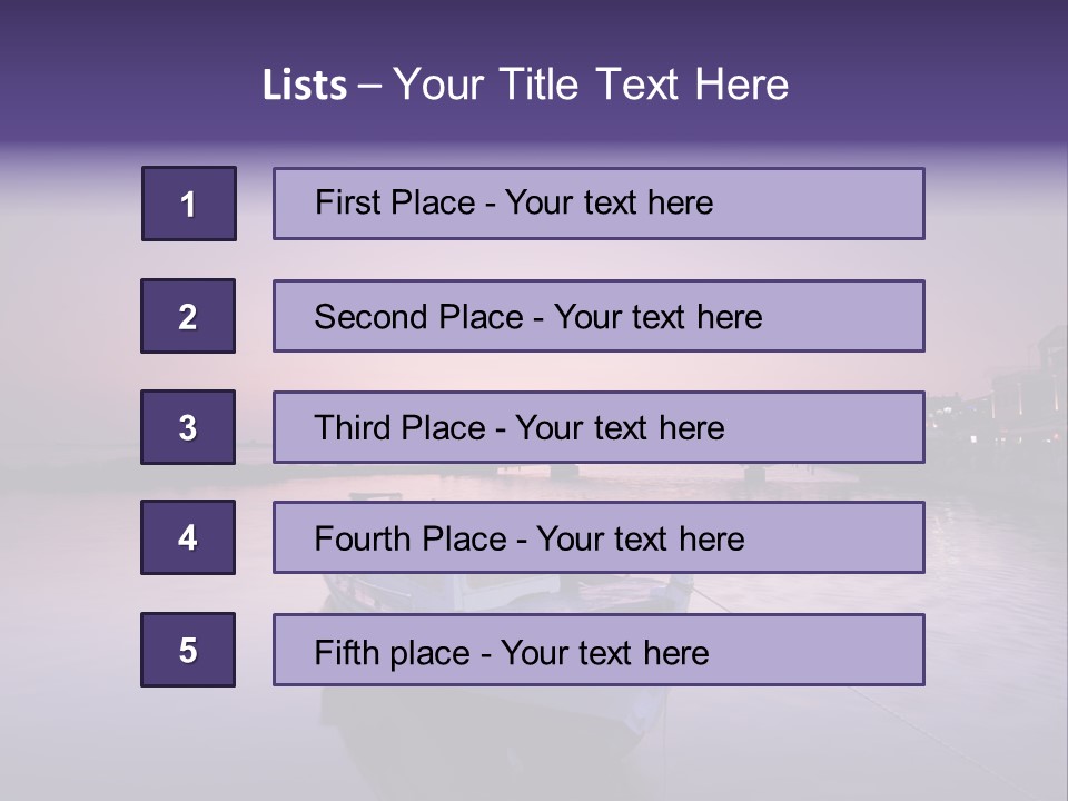 Catwalk Summer Bridge PowerPoint Template