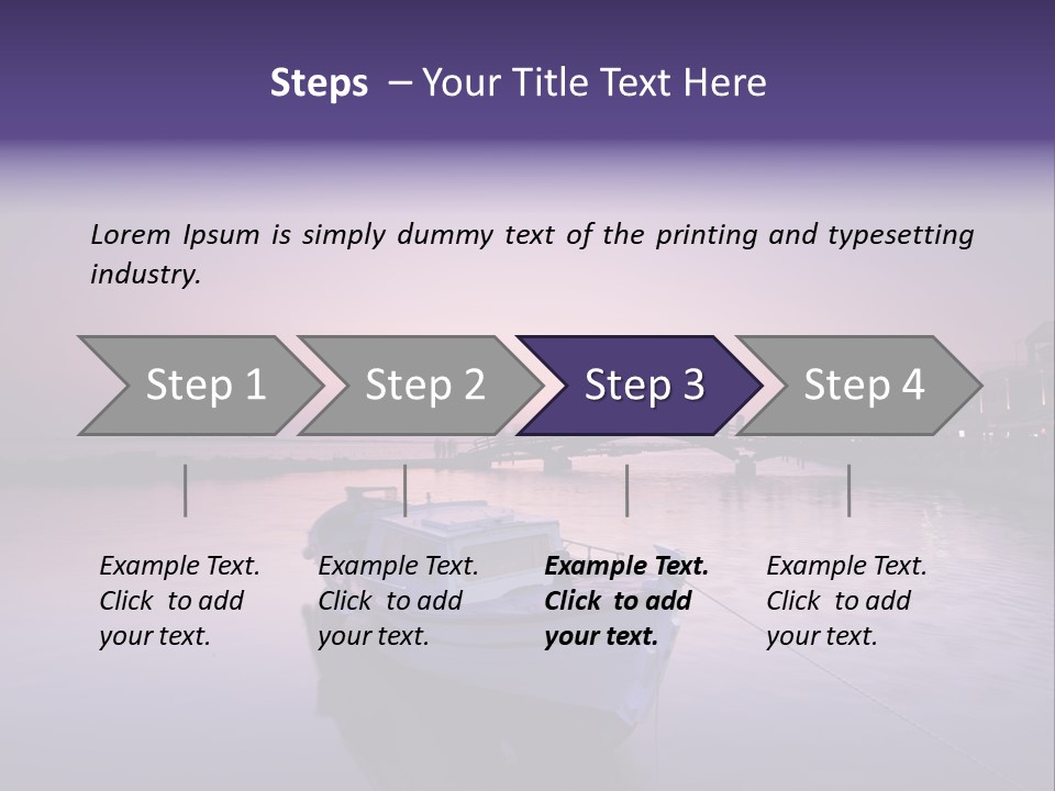 Catwalk Summer Bridge PowerPoint Template