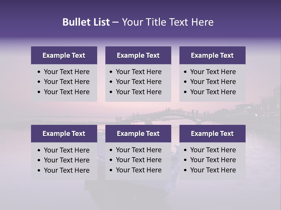 Catwalk Summer Bridge PowerPoint Template