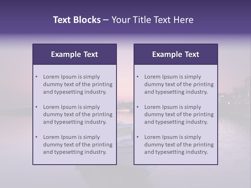 Catwalk Summer Bridge PowerPoint Template