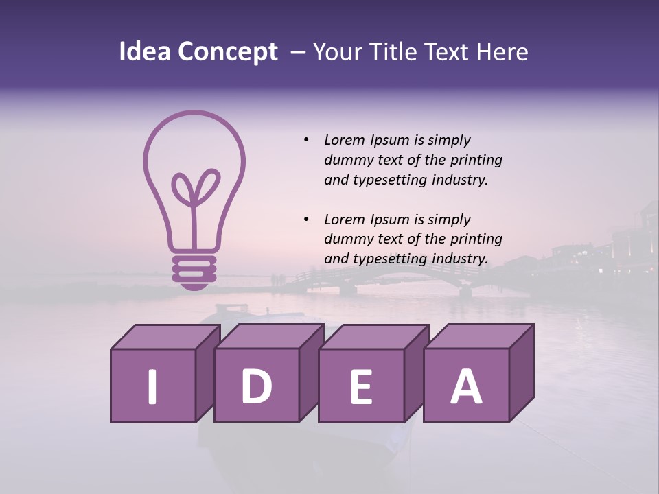 Catwalk Summer Bridge PowerPoint Template