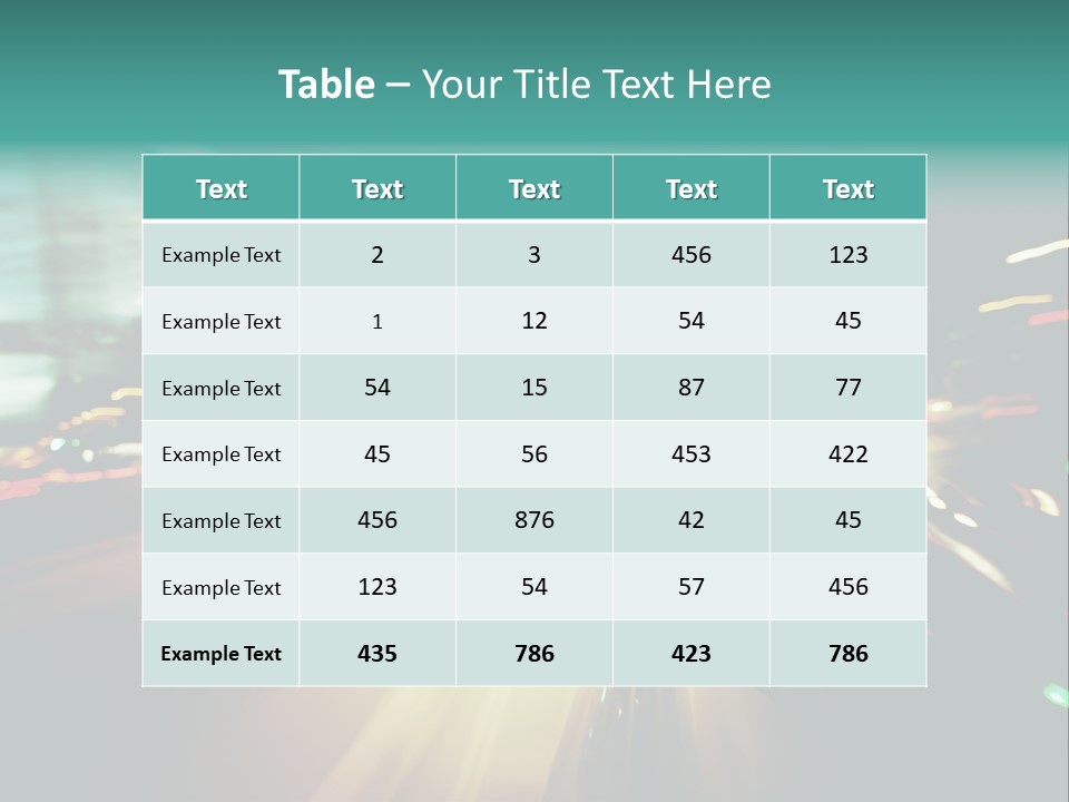 A Blurry Picture Of A City Street At Night PowerPoint Template