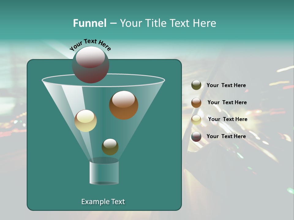A Blurry Picture Of A City Street At Night PowerPoint Template