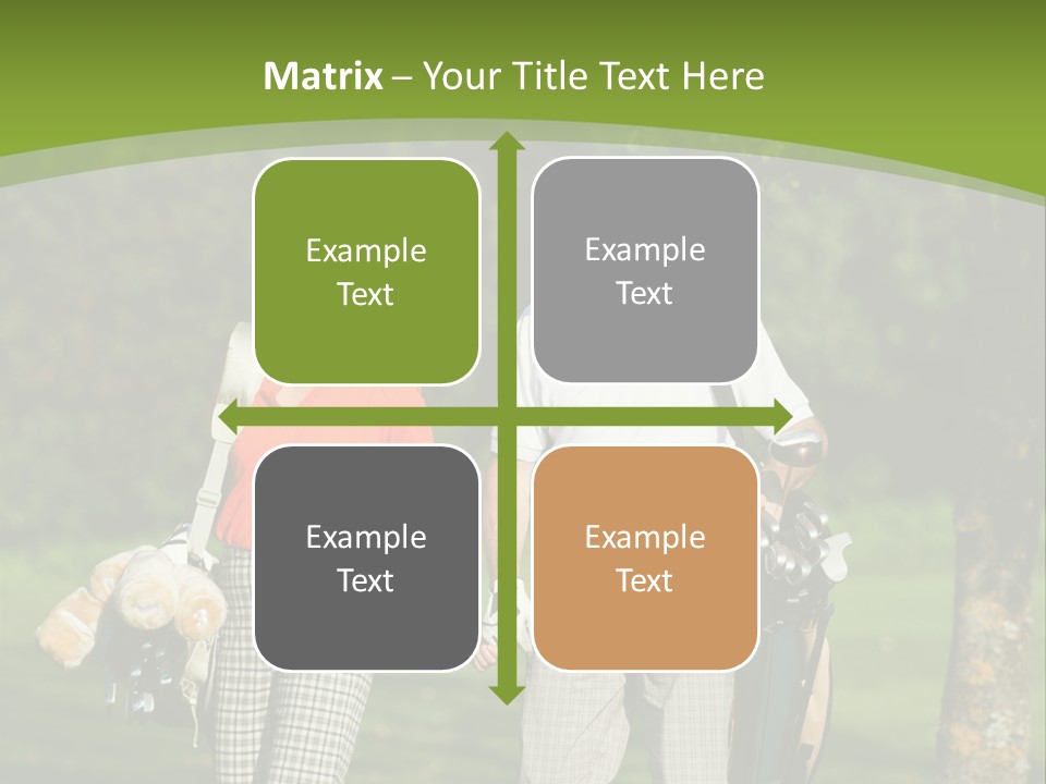 A Man And A Woman Walking In The Grass PowerPoint Template