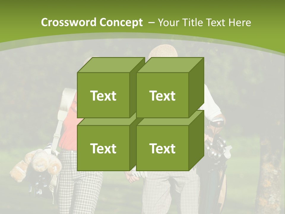 A Man And A Woman Walking In The Grass PowerPoint Template