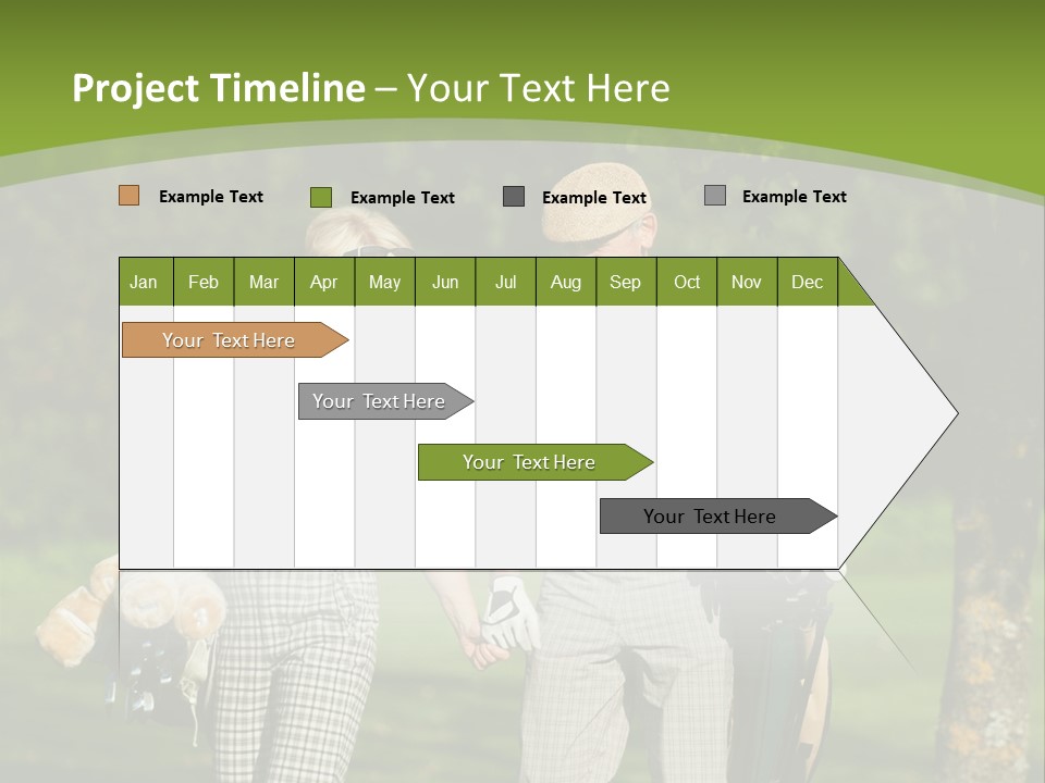 A Man And A Woman Walking In The Grass PowerPoint Template