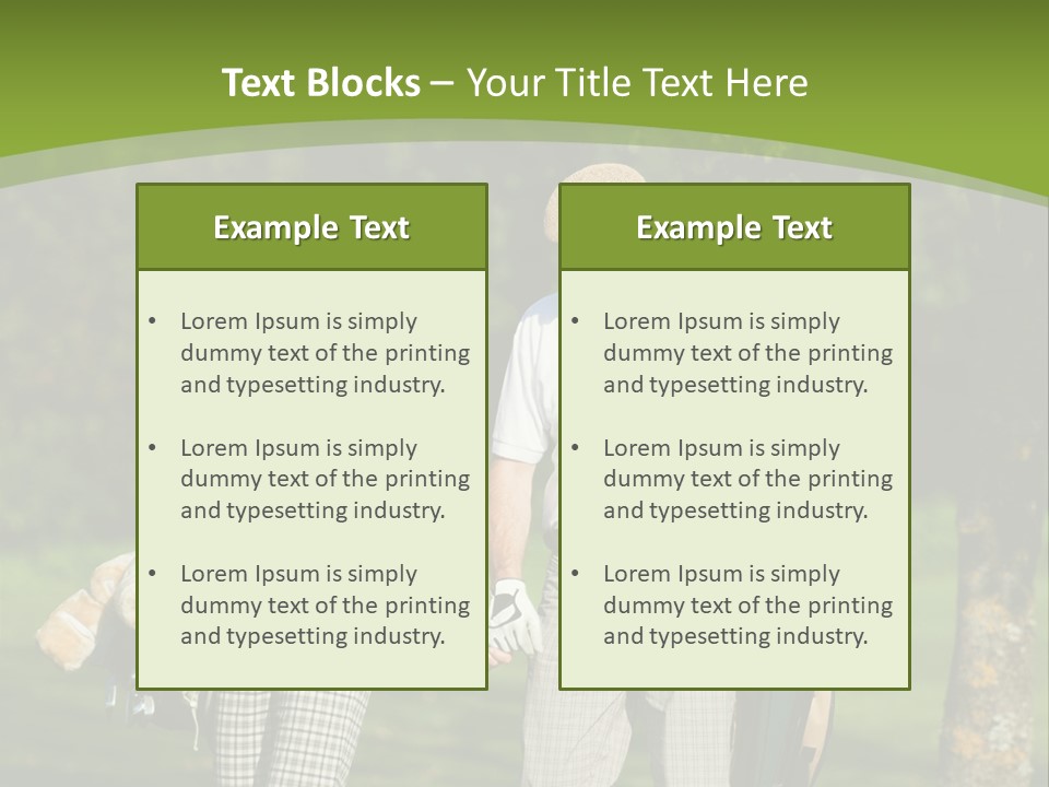 A Man And A Woman Walking In The Grass PowerPoint Template