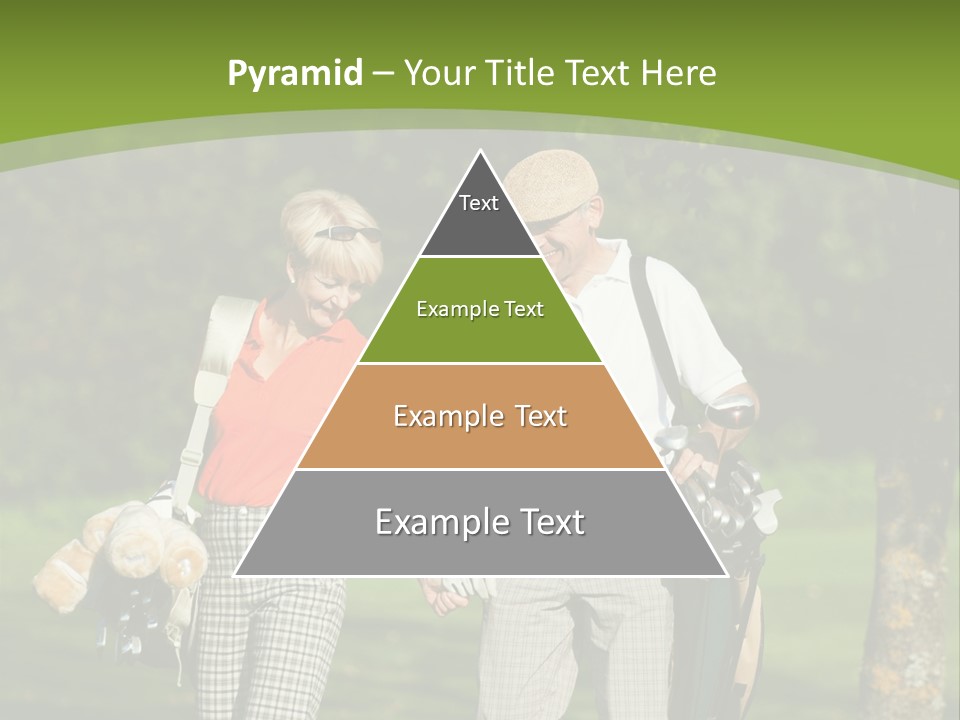 A Man And A Woman Walking In The Grass PowerPoint Template