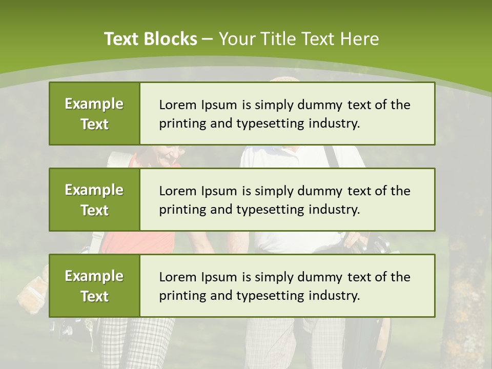 A Man And A Woman Walking In The Grass PowerPoint Template