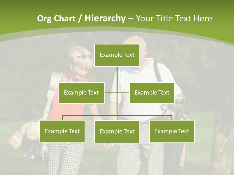 A Man And A Woman Walking In The Grass PowerPoint Template