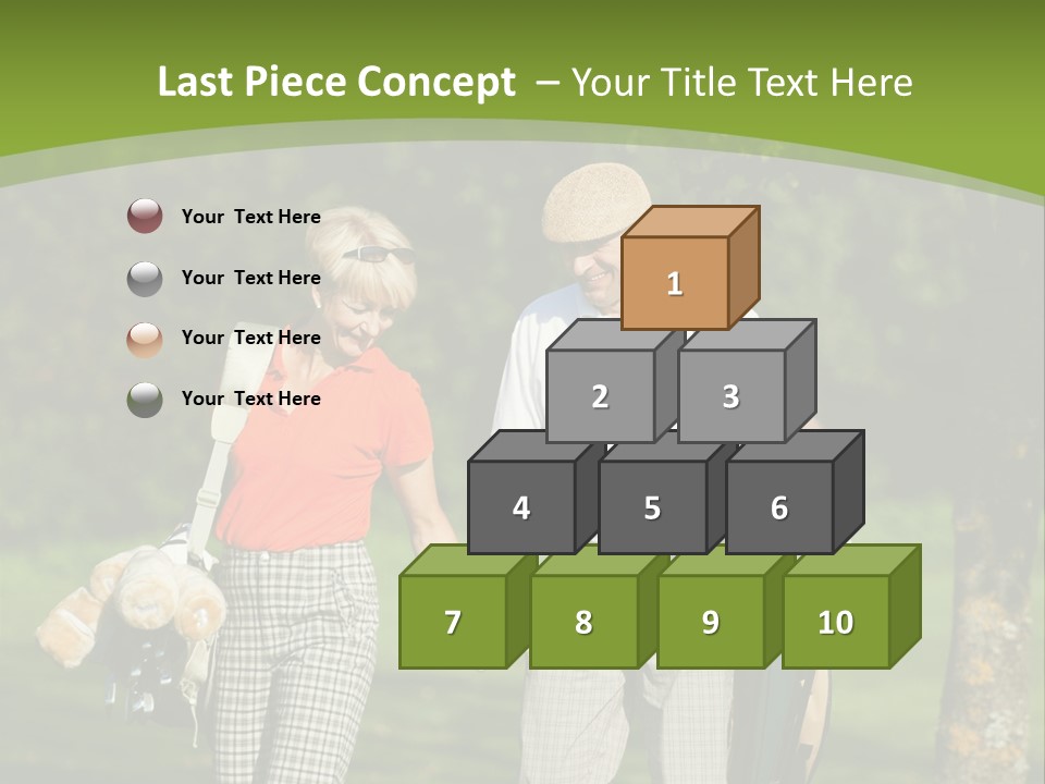 A Man And A Woman Walking In The Grass PowerPoint Template