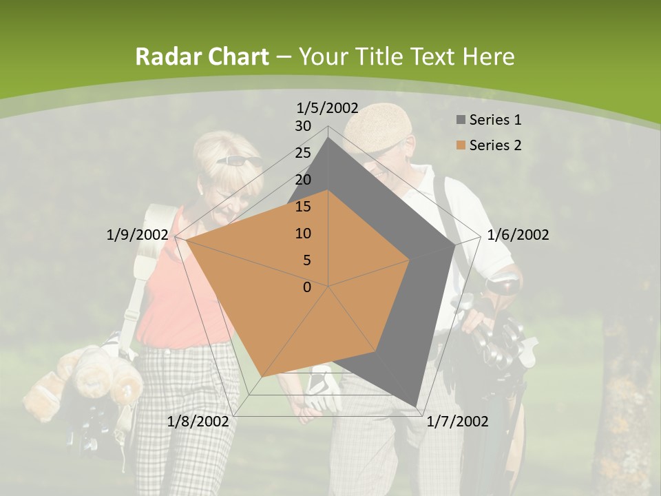 A Man And A Woman Walking In The Grass PowerPoint Template