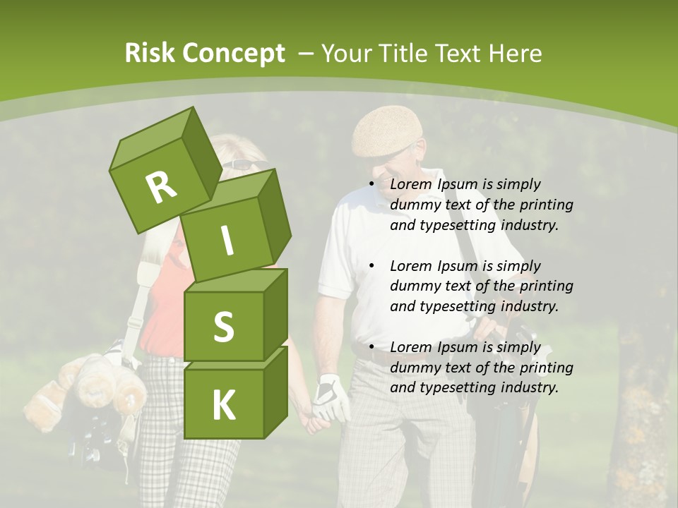 A Man And A Woman Walking In The Grass PowerPoint Template