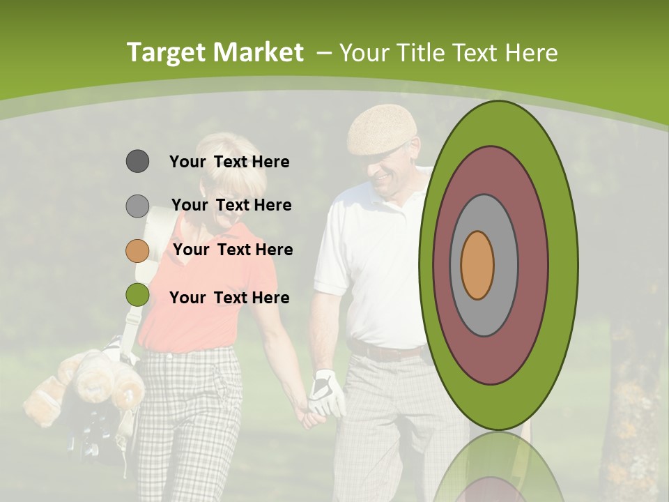 A Man And A Woman Walking In The Grass PowerPoint Template