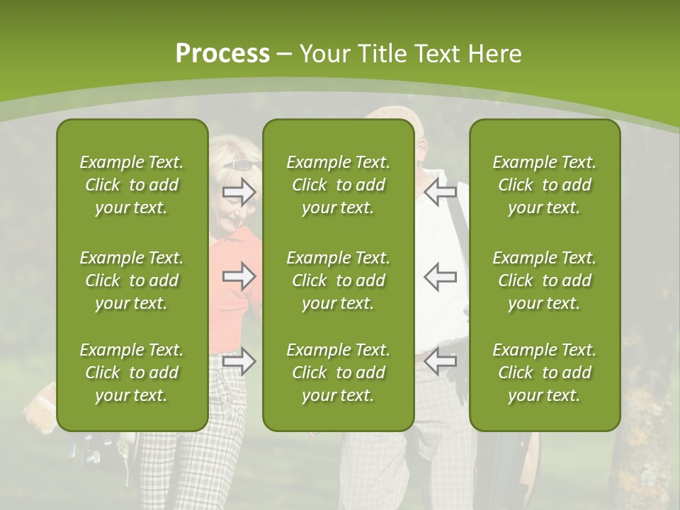 A Man And A Woman Walking In The Grass PowerPoint Template