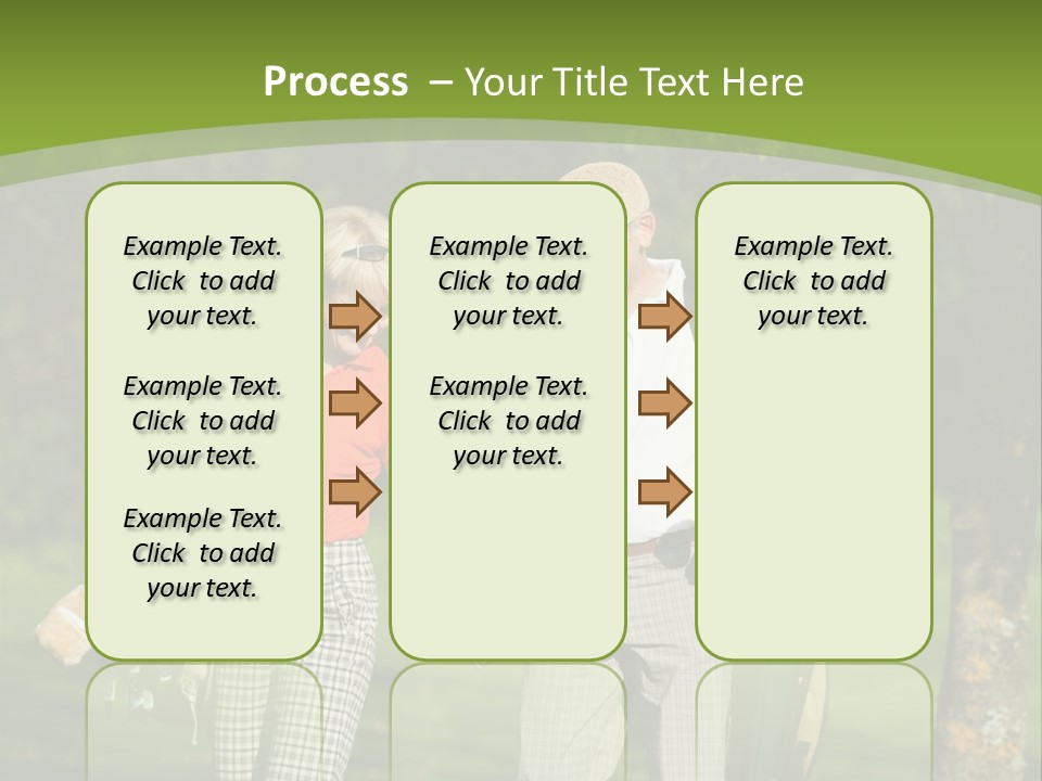 A Man And A Woman Walking In The Grass PowerPoint Template