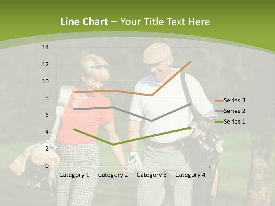 A Man And A Woman Walking In The Grass PowerPoint Template