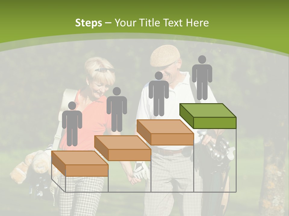 A Man And A Woman Walking In The Grass PowerPoint Template