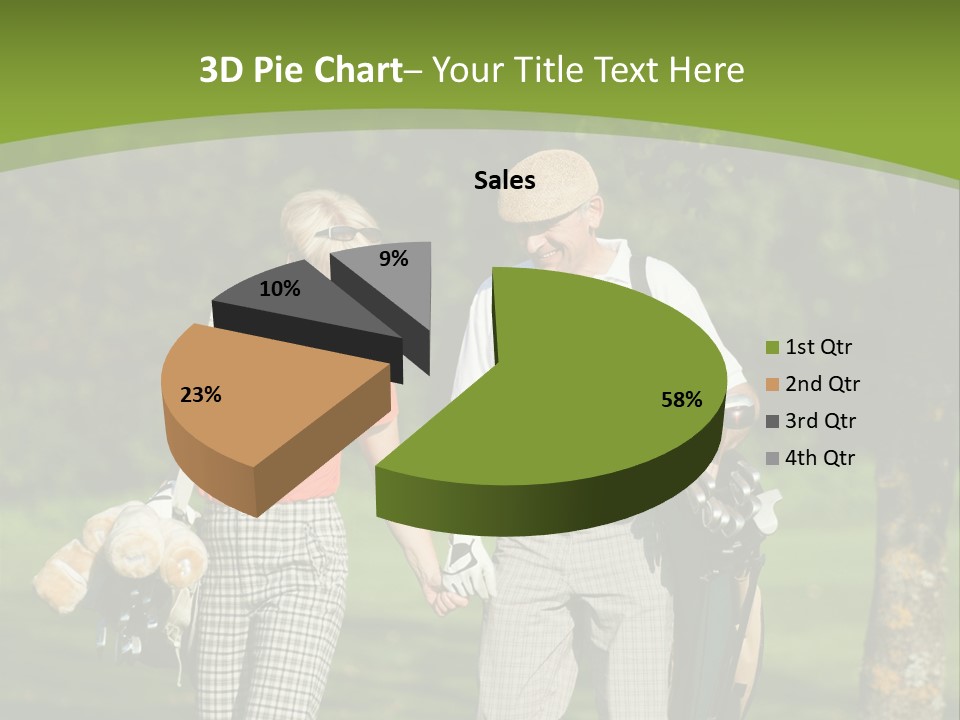 A Man And A Woman Walking In The Grass PowerPoint Template