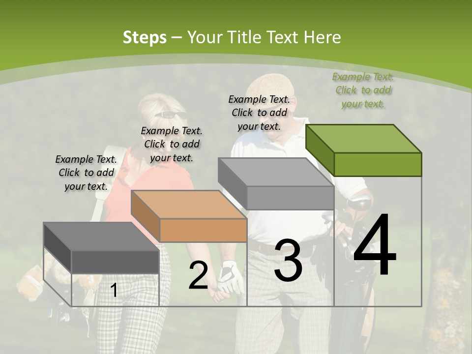 A Man And A Woman Walking In The Grass PowerPoint Template